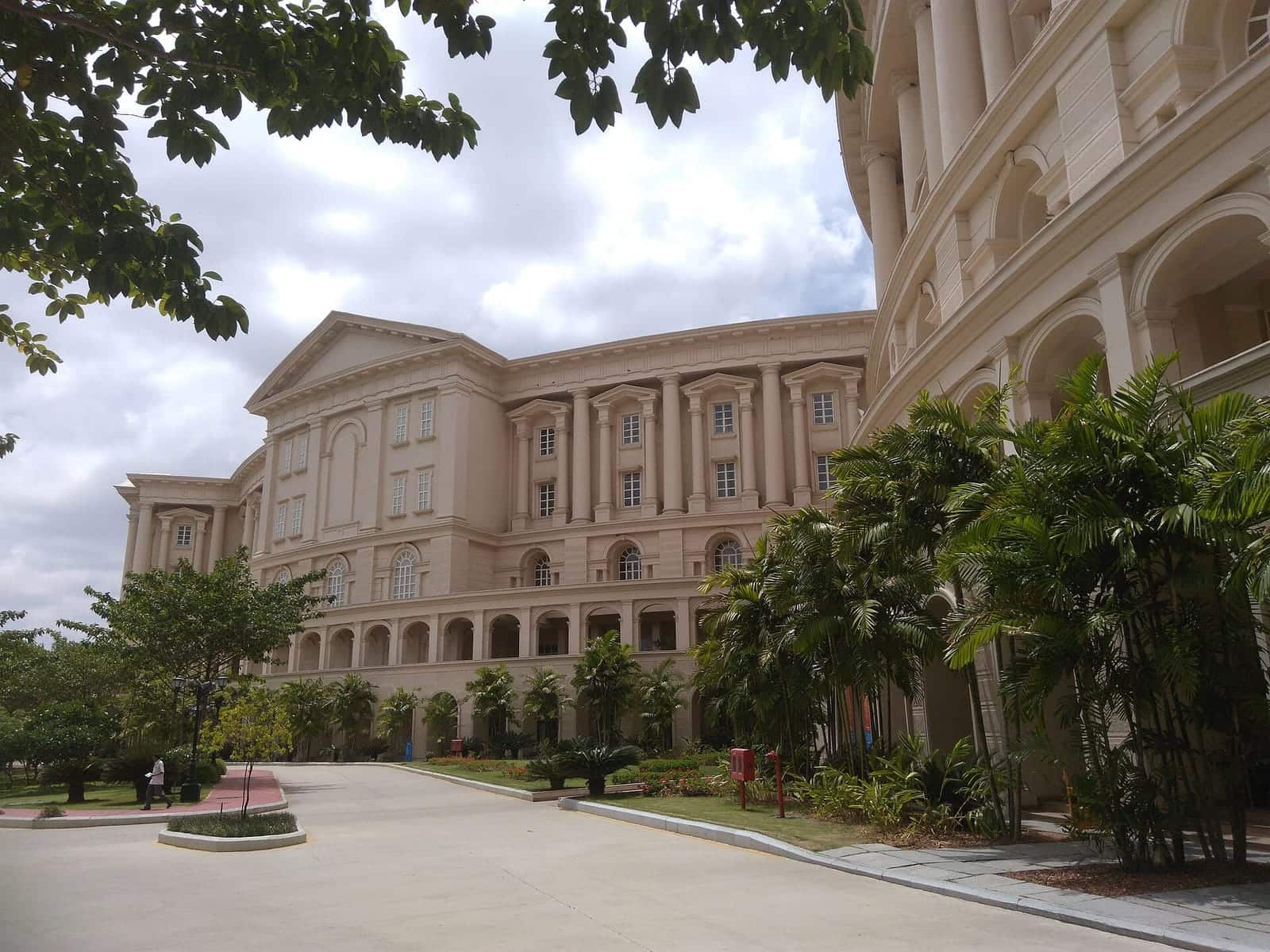 A building on the Infosys campus in Mysuru