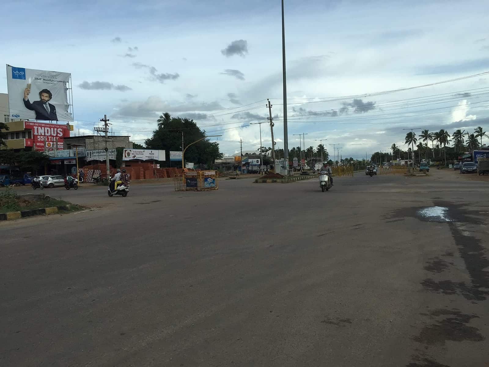 A stretch of the Mysuru Outer Ring Road with light traffic