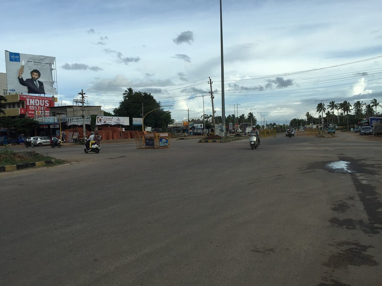 A stretch of the Mysuru Outer Ring Road with light traffic