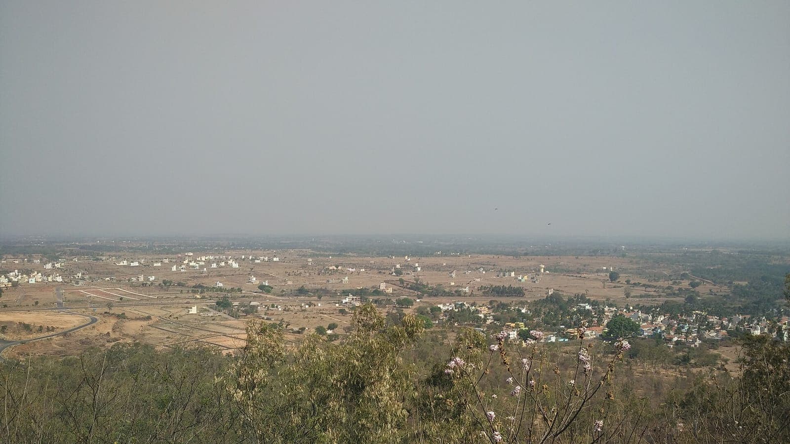 A wide view over Mysuru and its outskirts from Chamundi Hills